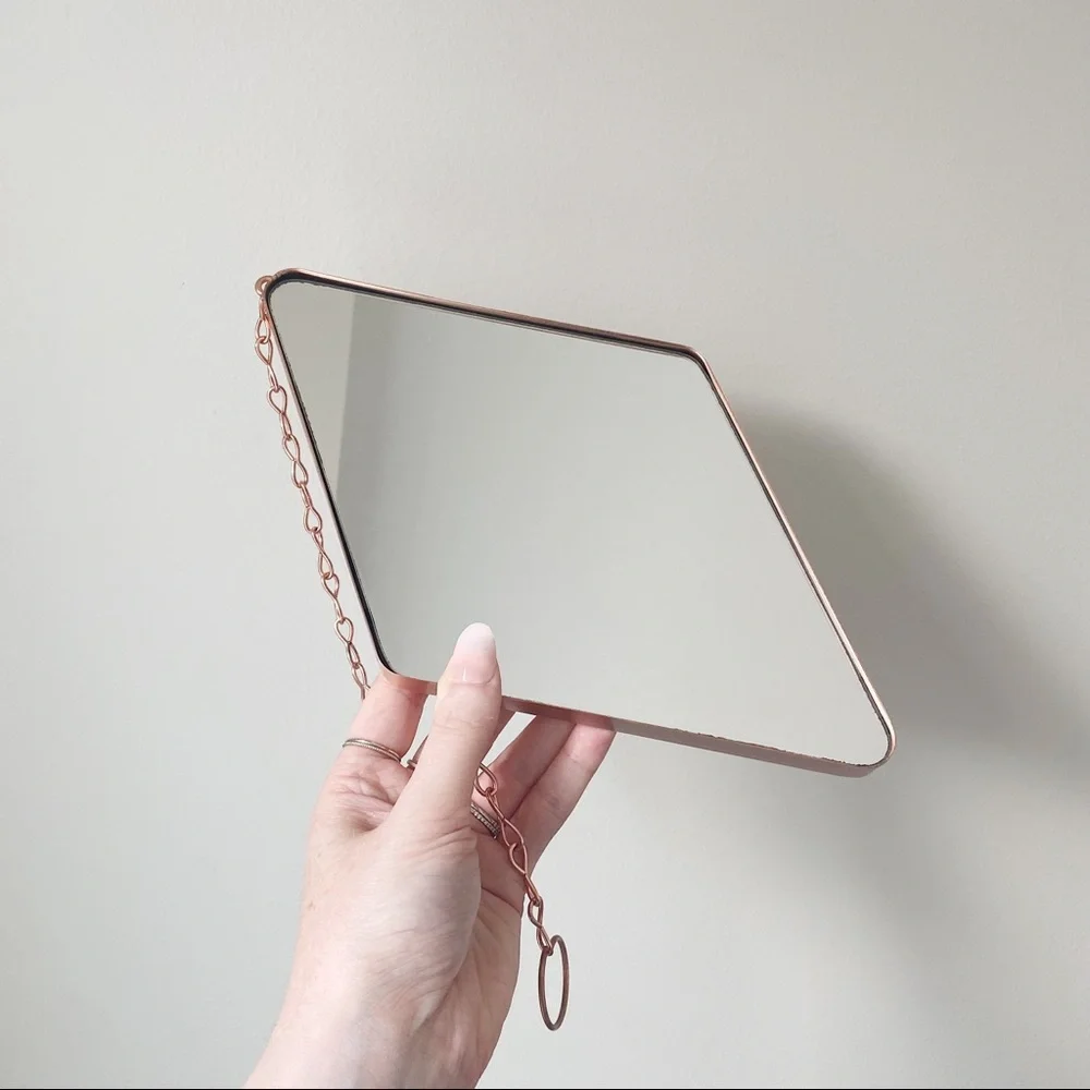 UMBRA Diamond Mirrors in Rose Gold (set of 3)